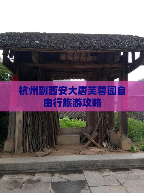 杭州到西安大唐芙蓉园自由行旅游攻略