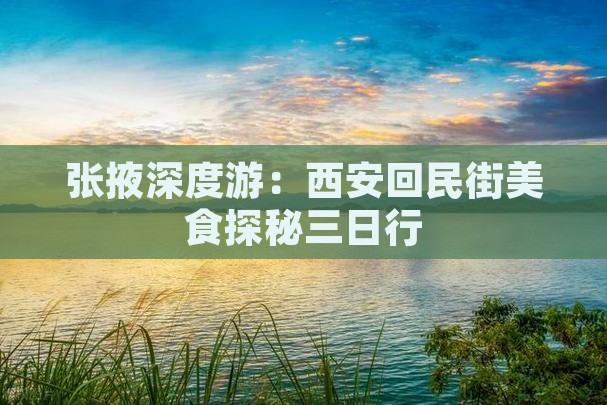 张掖深度游：西安回民街美食探秘三日行