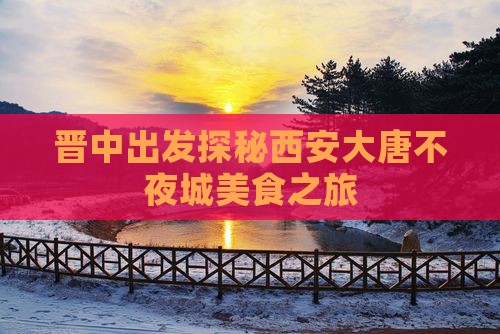 晋中出发探秘西安大唐不夜城美食之旅