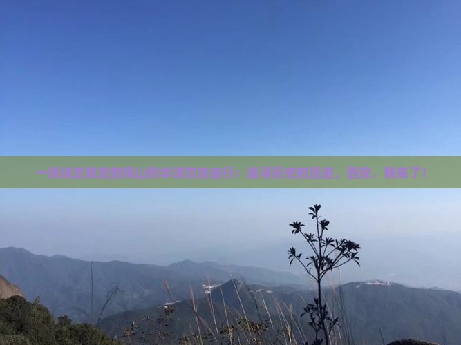 一场说走就走的保山到华清宫自由行：追寻历史的足迹，西安，我来了！