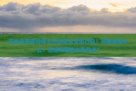 玉树去西安钟楼七日游怎么安排行程？需要准备什么？沿途有哪些必看景点？