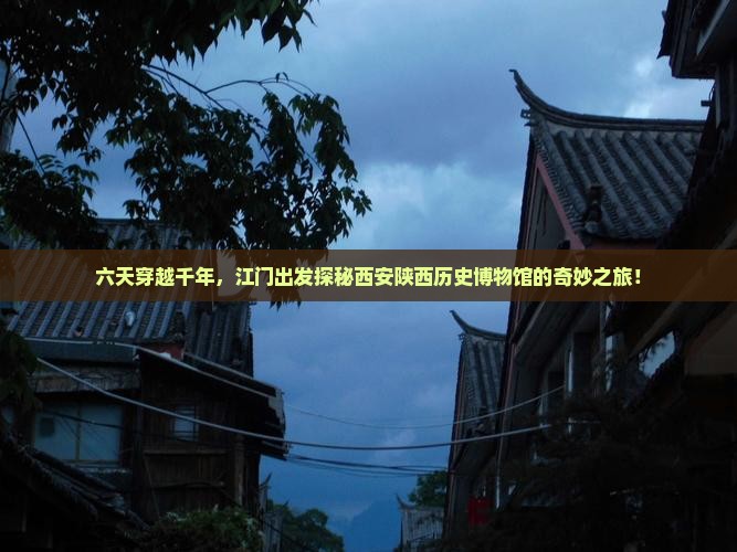 六天穿越千年，江门出发探秘西安陕西历史博物馆的奇妙之旅！