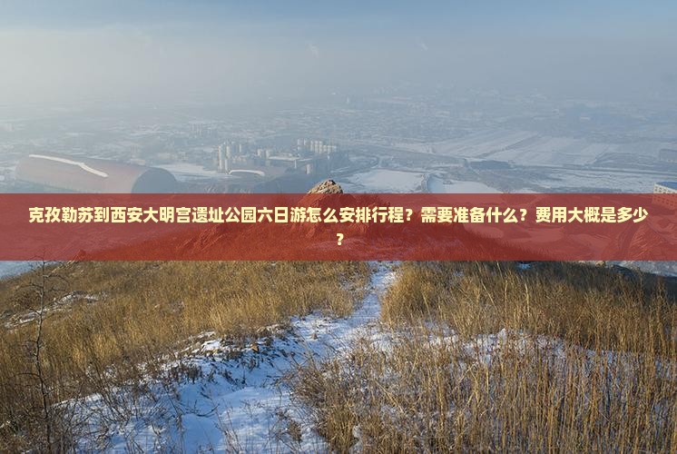 克孜勒苏到西安大明宫遗址公园六日游怎么安排行程？需要准备什么？费用大概是多少？
