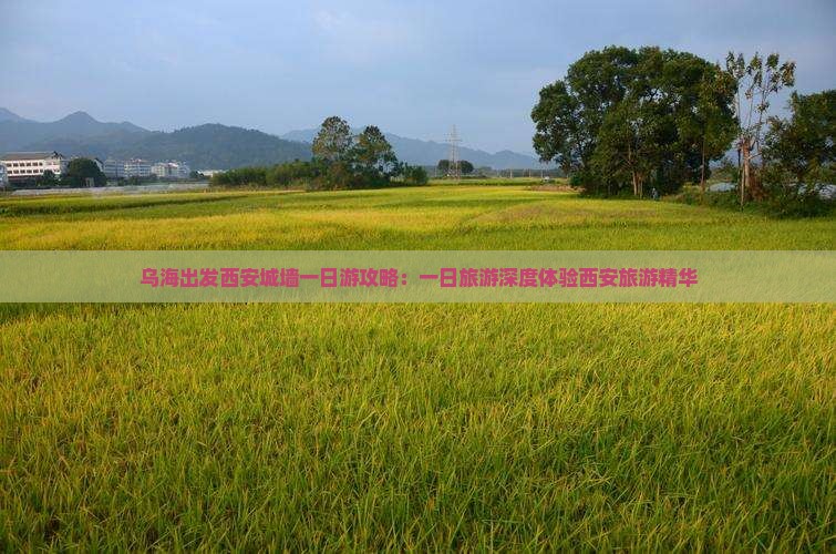 乌海出发西安城墙一日游攻略：一日旅游深度体验西安旅游精华