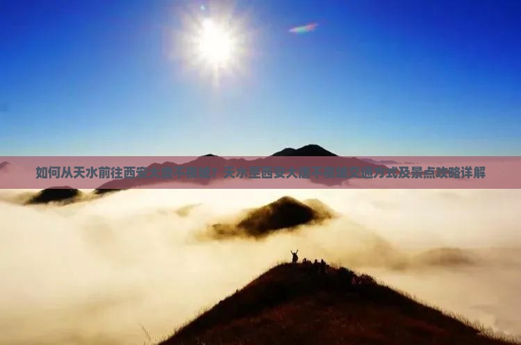 如何从天水前往西安大唐不夜城？天水至西安大唐不夜城交通方式及景点攻略详解