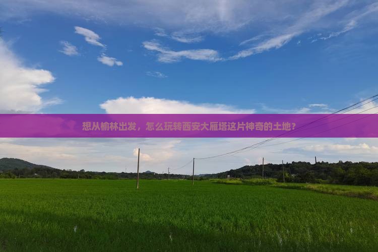 想从榆林出发，怎么玩转西安大雁塔这片神奇的土地？