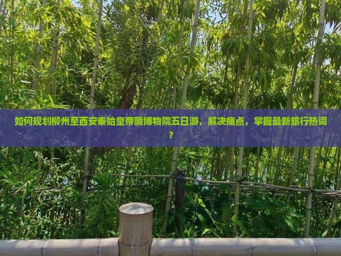 如何规划柳州至西安秦始皇帝陵博物院五日游，解决痛点，掌握最新旅行热词？
