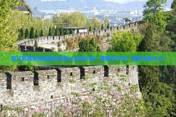 阳江到西安钟楼四日游怎么安排行程？需要多少钱？需要注意什么？