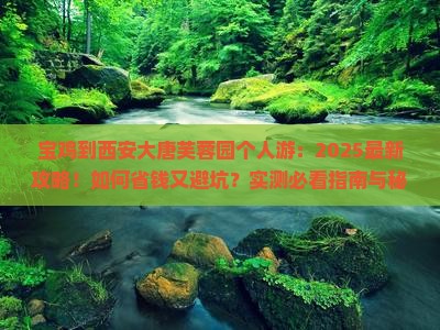 宝鸡到西安大唐芙蓉园个人游