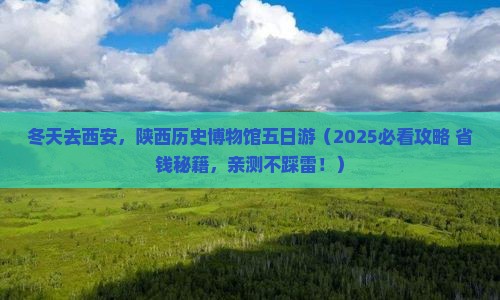 冬天去西安陕西历史博物馆五日游 冬天去西安陕西历史博物馆五日游