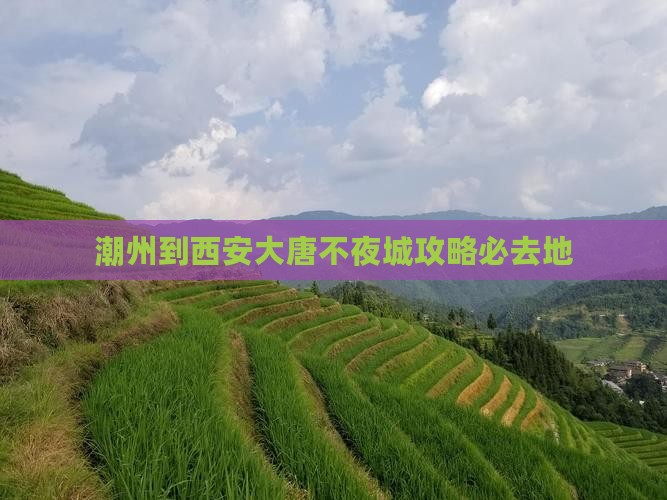 潮州到西安大唐不夜城必去地