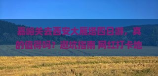 嘉峪关去西安大雁塔四日游