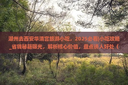 湖州去西安华清宫旅游小吃