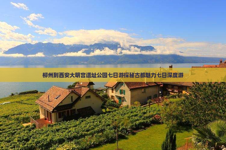 柳州到西安大明宫国家遗址公园七日游