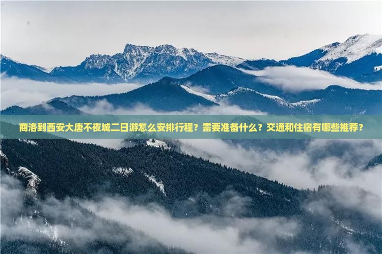 商洛到西安大唐不夜城二日游 商洛到西安大唐不夜城二日游