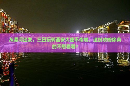 漯河去西安大唐不夜城三日游