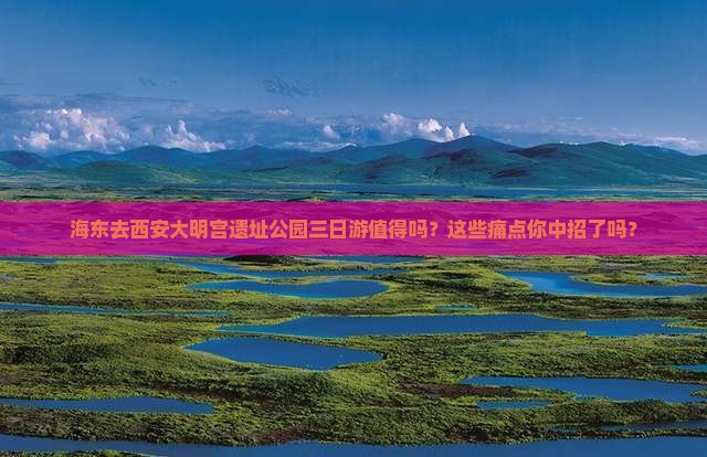 海东去西安大明宫国家遗址公园三日游