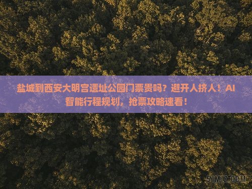 盐城到西安大明宫国家遗址公园门票