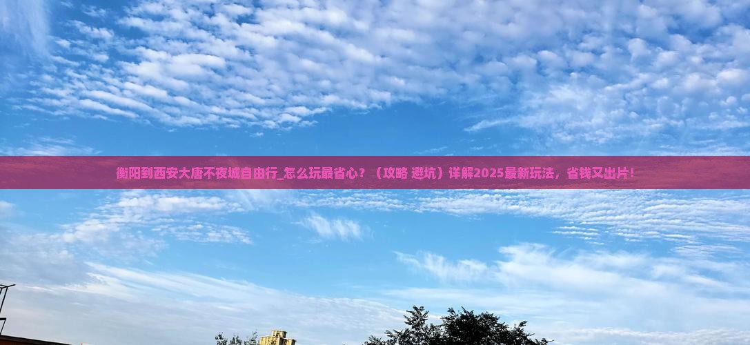 衡阳到西安大唐不夜城自由行