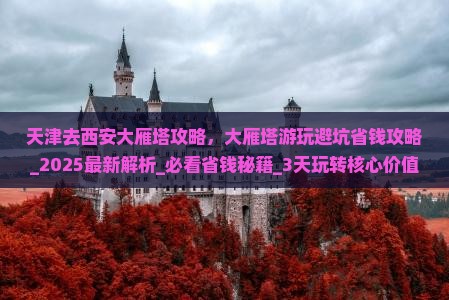 天津去西安大雁塔攻略
