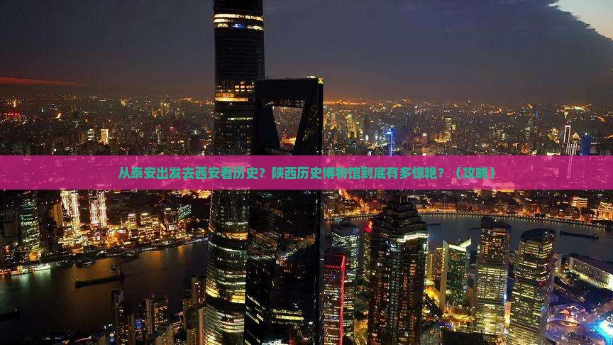 泰安到西安陕西历史博物馆旅游