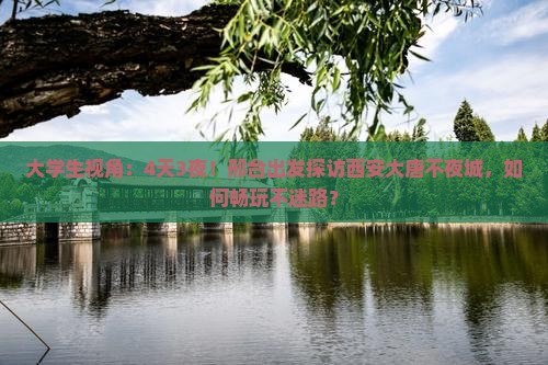 大学生视角：4天3夜！邢台出发探访西安大唐不夜城，如何畅玩不迷路？