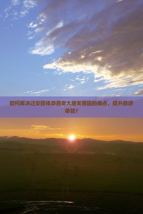如何解决迁安团体游西安大唐芙蓉园的痛点，提升旅游体验？