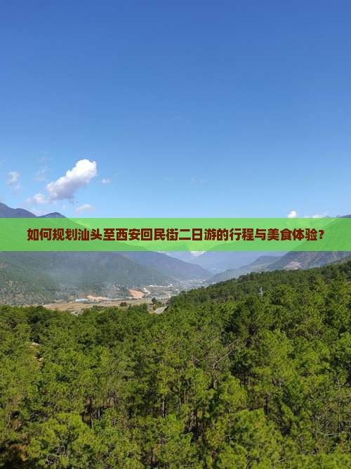 如何规划汕头至西安回民街二日游的行程与美食体验？