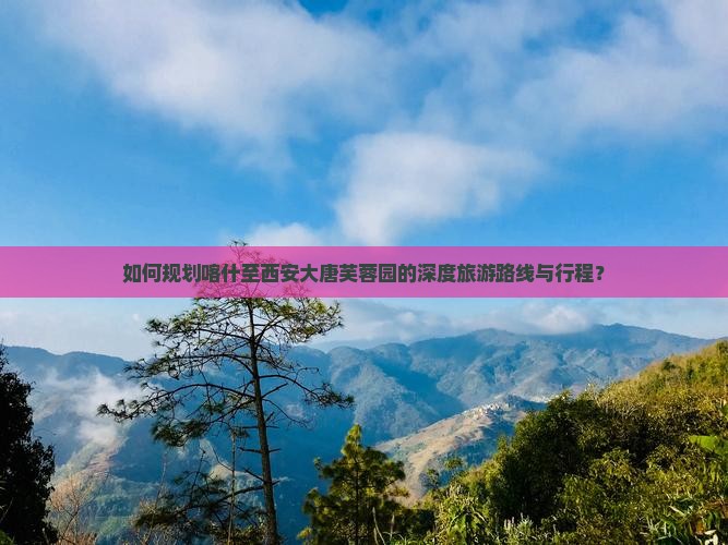 如何规划喀什至西安大唐芙蓉园的深度旅游路线与行程？