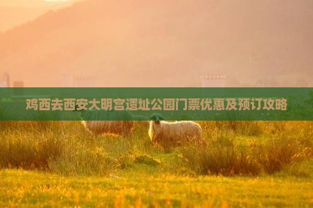 鸡西去西安大明宫遗址公园门票优惠及预订攻略