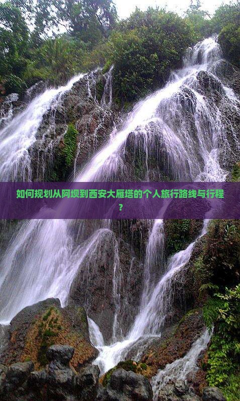 阿坝到西安大雁塔个人游