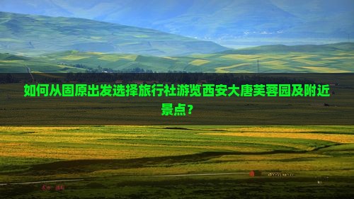 固原去西安大唐芙蓉园旅行社
