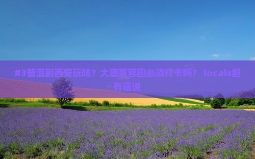 普洱到西安大唐芙蓉园必去地