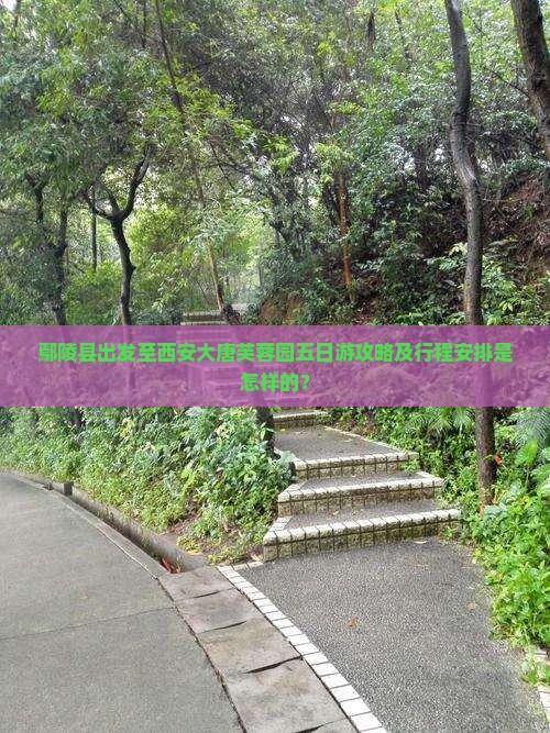 鄢陵县去西安大唐芙蓉园五日游