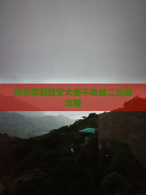 神农架去西安大唐不夜城二日游