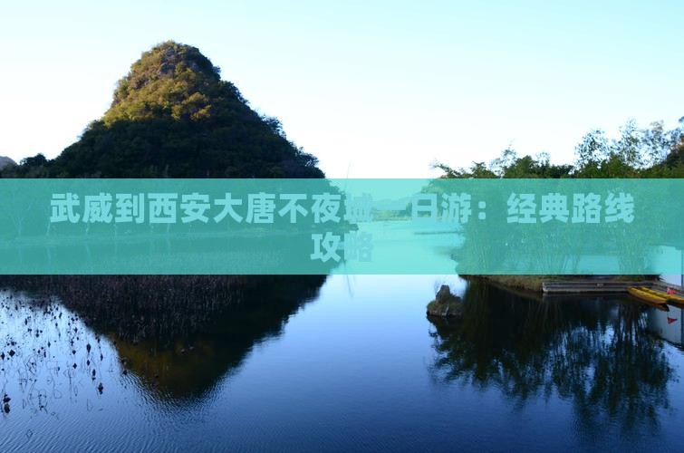 武威到西安大唐不夜城一日游