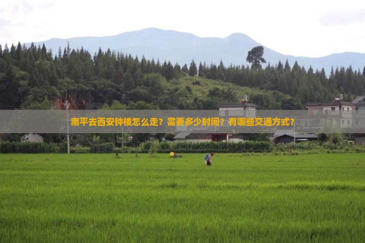 南平去西安钟楼攻略