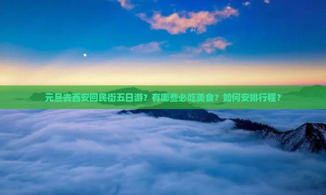 元旦去西安回民街五日游