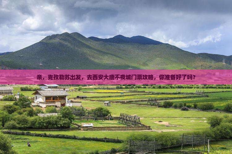 克孜勒苏去西安大唐不夜城门票