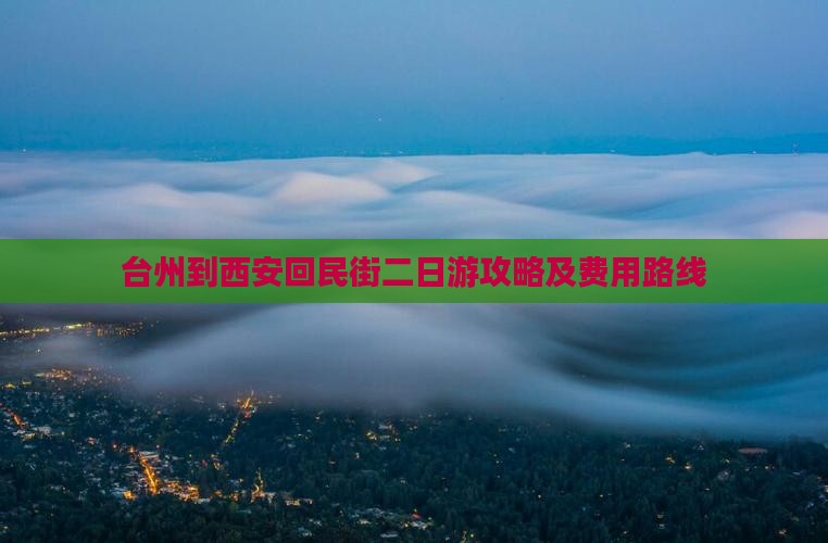 台州到西安回民街二日游