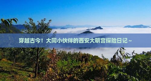 大同到西安大明宫国家遗址公园二日游
