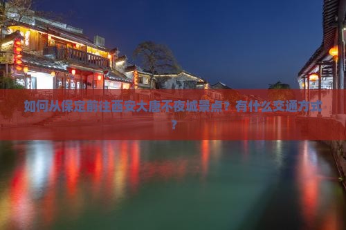 保定去西安大唐不夜城景点