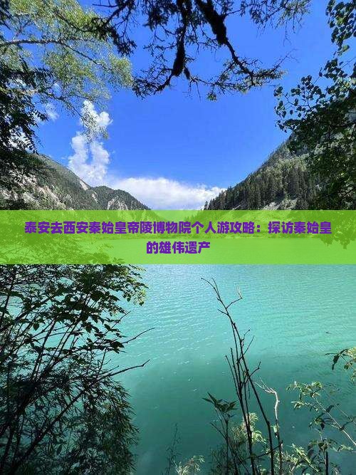 泰安去西安秦始皇帝陵博物院个人游