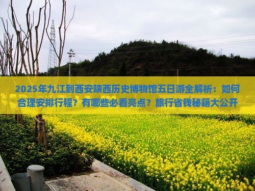 九江去西安陕西历史博物馆五日游