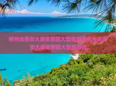 郴州去西安大唐芙蓉园大型旅游团
