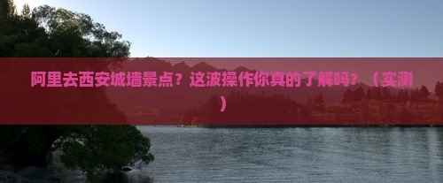 阿里去西安城墙景点 阿里去西安城墙景点