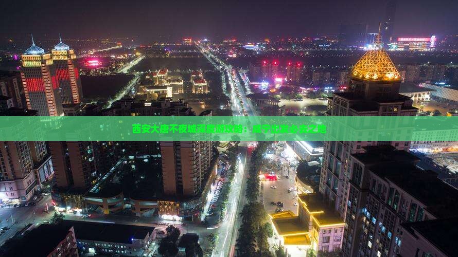 咸宁到西安大唐不夜城必去地