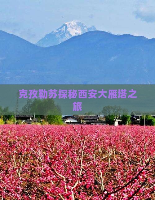 克孜勒苏到西安大雁塔旅游