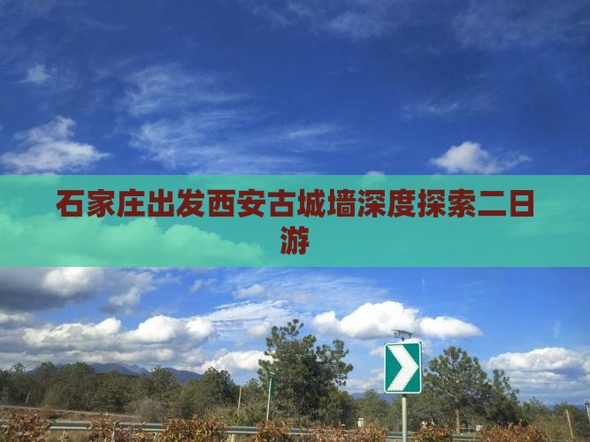石家庄去西安城墙二日游