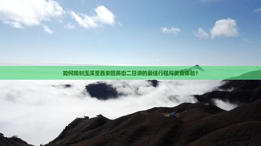 玉溪到西安回民街二日游